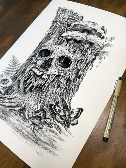 BoneWood Print