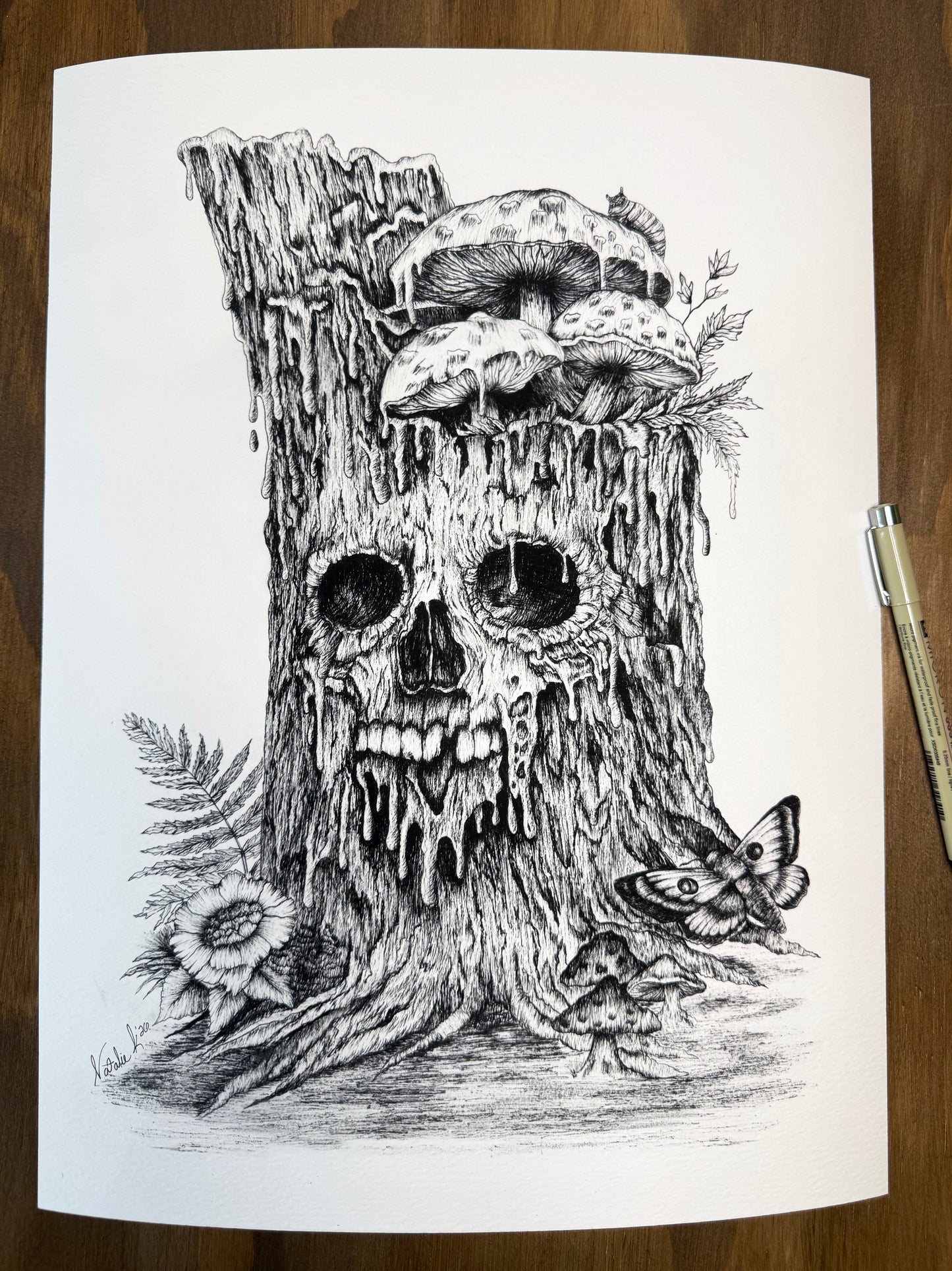 BoneWood Print