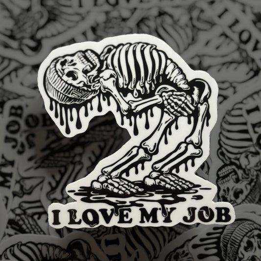 I Love My Job Sticker