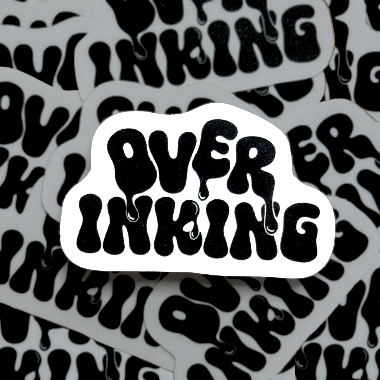 Over Inking Logo Sticker