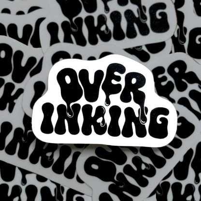 Over Inking Logo Sticker