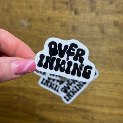 Over Inking Logo Sticker